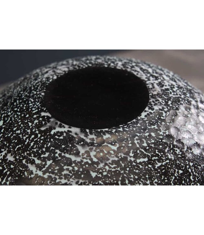 Invicta Interior Handgemaakte decoratieve kom ORIENT 26cm zilver met patina in klassiek gehamerd ontwerp - 41563