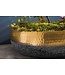 Invicta Interior Handgemaakte decoratieve kom ORIENT 52cm goud met patina in klassiek gehamerd ontwerp - 41560