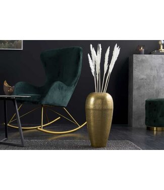 Invicta Interior Elegante vaas ORIENTAL 50cm goud im Wild Hammerschlag Design - 41551