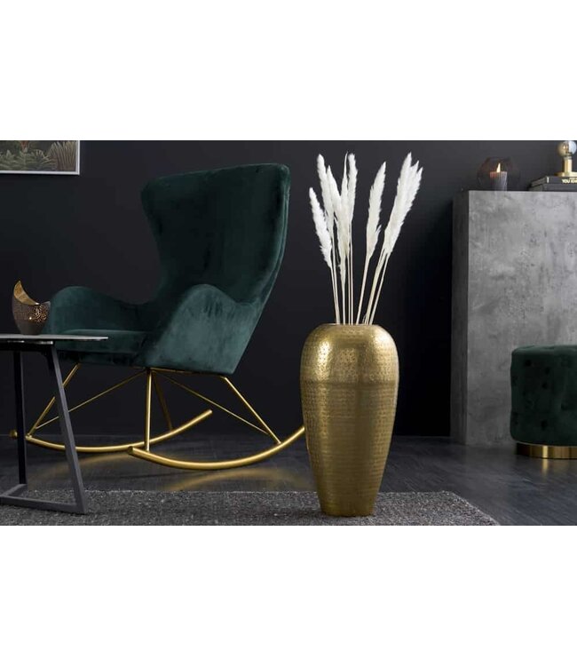 Invicta Interior Elegante vaas ORIENTAL 50cm goud im Wild Hammerschlag Design - 41551