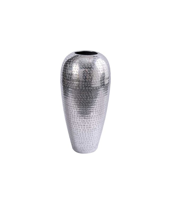 Invicta Interior Elegante vaas ORIENTAL 50cm zilver in wild hamerontwerp - 41550