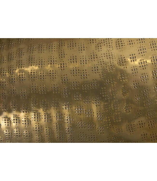 Invicta Interior Elegante Vaas ORIENT 50cm goud in Grid Hammerschlag Design - 41549