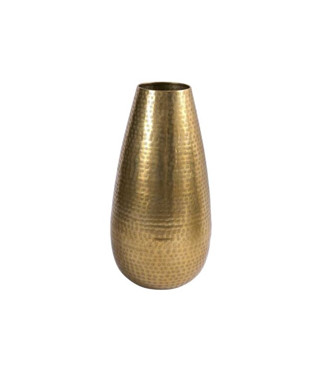 Invicta Interior Elegante Vaas ORIENT 50cm goud in Grid Hammerschlag Design - 41549