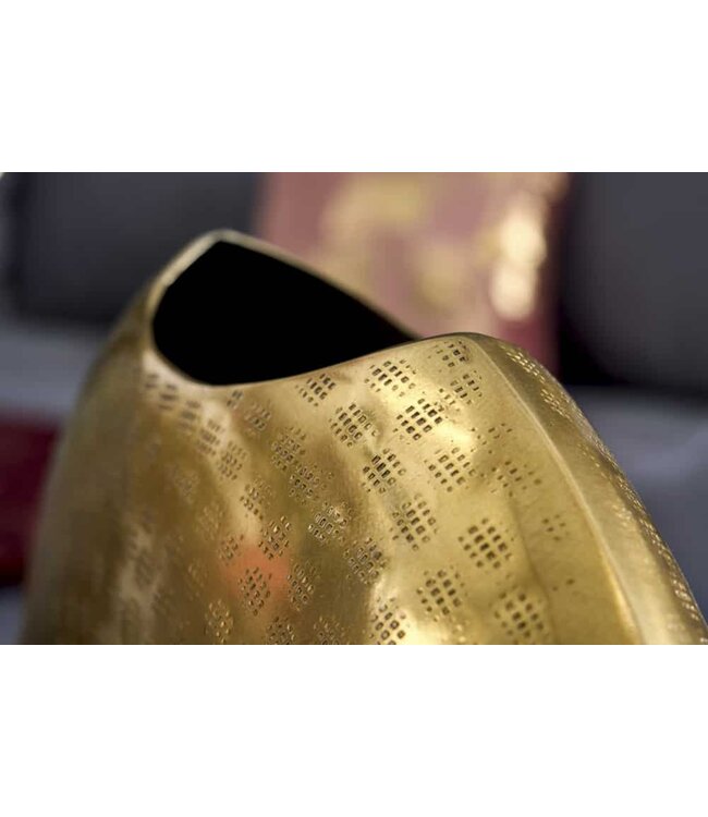 Invicta Interior Elegante vazen set van 2 ORIENTAL 44cm goud in hamerslagpatroon - 41543