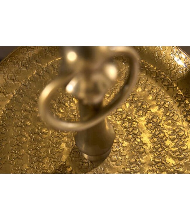 Invicta Interior Design taartplateau ORIENT 65cm goud in wild hammer finish met drie niveaus - 41537