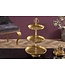 Invicta Interior Design taartplateau ORIENT 47cm goud in wild hammer finish met drie niveaus - 41535