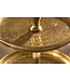Invicta Interior Design taartplateau ORIENT 47cm goud in wild hammer finish met drie niveaus - 41535