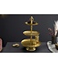 Invicta Interior Design taartplateau ORIENT 50cm goud in wildhammerafwerking met drie niveaus - 41533
