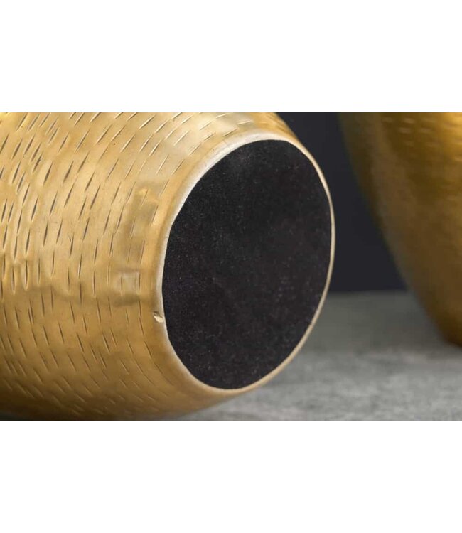 Invicta Interior Elegantes Vasen 2er Set ORIENTAL 32cm goud im Rice Hammerschlag Design - 41532