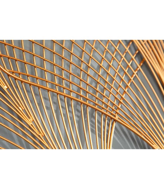 Invicta Interior Elegante wanddecoratie GINKGO 90cm goud in filigrane bladvorm - 41274
