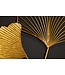 Invicta Interior Elegante wanddecoratie set van 3 GINKGO 40cm goud in filigrane bladvorm - 41273