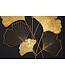 Invicta Interior Elegante wanddecoratie GINKGO 110cm goud in filigrane bladvorm - 41272