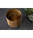 Invicta Interior Set van 3 bloempotten ORIENT 25/20/15cm metaal goud gehamerd ontwerp - 41269