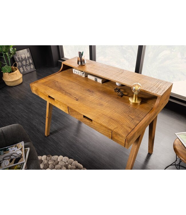 Invicta Interior Stevige secretaire MONSOON 120 cm mangohouten bureau - 41165