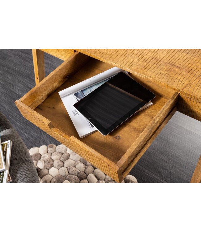 Invicta Interior Stevige secretaire MONSOON 120 cm mangohouten bureau - 41165