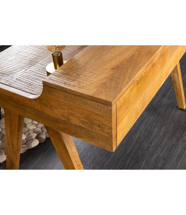 Invicta Interior Stevige secretaire MONSOON 120 cm mangohouten bureau - 41165