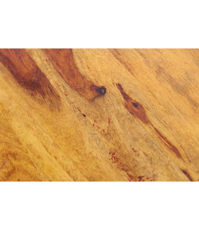 Invicta Interior Stevige bijzettafel CUBUS 43 cm plank met sheesham steenafwerking - 41136