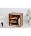 Invicta Interior Stevige bijzettafel CUBUS 43 cm plank met sheesham steenafwerking - 41136