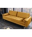 Invicta Interior Design 3-zits loungebank COSY VELVET 220cm mosterdgeel fluwelen veerkern - 41072