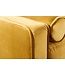 Invicta Interior Design 3-zits loungebank COSY VELVET 220cm mosterdgeel fluwelen veerkern - 41072