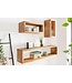 Invicta Interior Stevige wandplank set van 3 HEMINGWAY 94cm gemaakt van mangohout - 41066