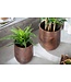 Invicta Interior Set van 2 bloempotten FLOWERS XL 20/30cm metaal koper gevlamd - 40905