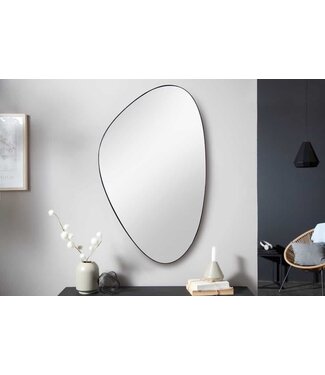 Invicta Interior Moderne wandspiegel NOEMI 90cm zwart asymmetrisch design - 40703
