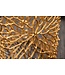 Invicta Interior Filigraan bijzettafel set van 2 ABSTRACT LEAF 45cm goud handgemaakt - 40613