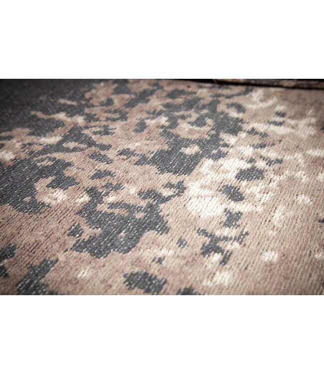 Invicta Interior Vintage katoenen vloerkleed MODERN ART 350x240cm grijsbeige gewassen used look - 40522