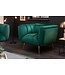 Invicta Interior Retro fauteuil NOBLESSE 105cm smaragdgroen fluweel met decoratieve quilting - 40478