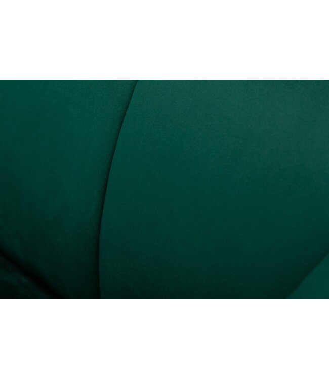 Invicta Interior Retro fauteuil NOBLESSE 105cm smaragdgroen fluweel met decoratieve quilting - 40478