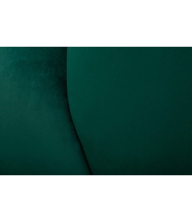 Invicta Interior Retro fauteuil NOBLESSE 105cm smaragdgroen fluweel met decoratieve quilting - 40478