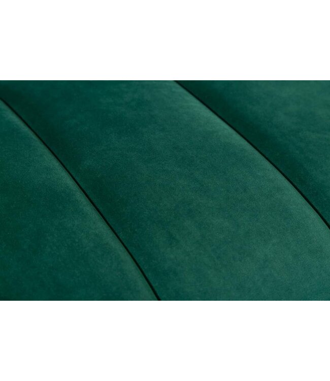 Invicta Interior Retro 3-zitsbank NOBLESSE 225cm smaragdgroen fluweel 3-zits met decoratieve quilting - 40404