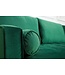 Invicta Interior Elegante hoekbank COSY VELVET 260cm smaragdgroene fluwelen veerkern 3-zitsbank - 40274