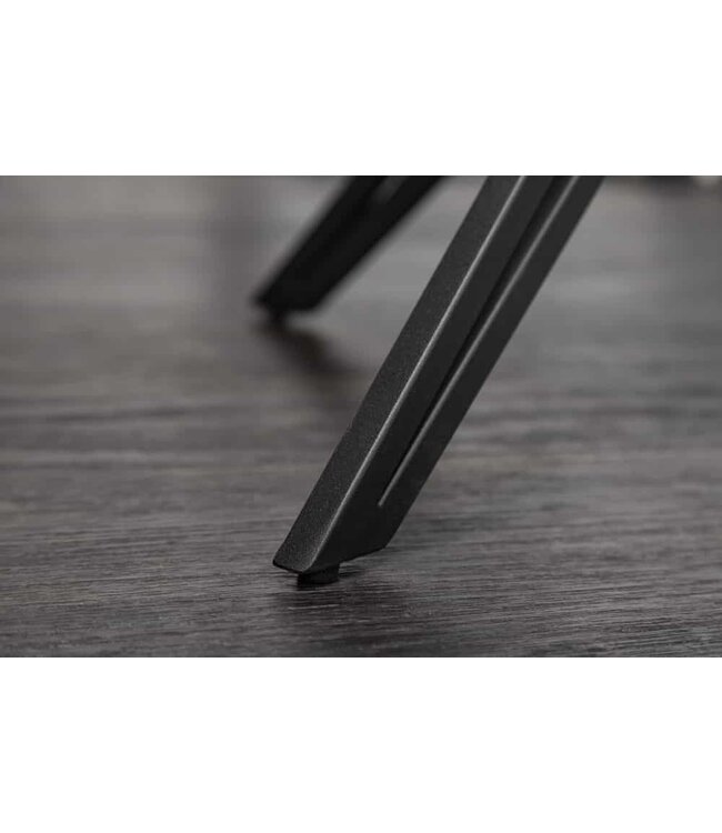 Invicta Interior Draaibare design stoel EUPHORIA donkergroen fluweel met armleuning metalen frame zwart - 40261