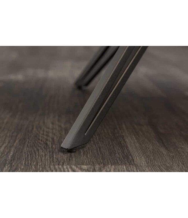 Invicta Interior Draaibare design stoel EUPHORIA champagne grijs fluweel met armleuning metalen frame zwart - 40259