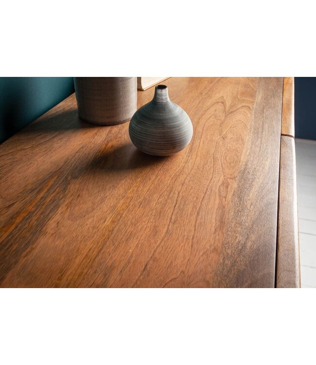 Invicta Interior Massief dressoir MARRAKESCH 160 cm mangohout met boho-stijl decoratie - 40247