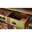 Invicta Interior Uniek dressoir JAKARTA 160cm kleurrijk gerecycled massief hout van vissersboten - 40126