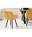 Invicta Interior Design klassieke stoel SCANDINAVIA MEESTERSTUK mosterdgeel met armleuning - 40124