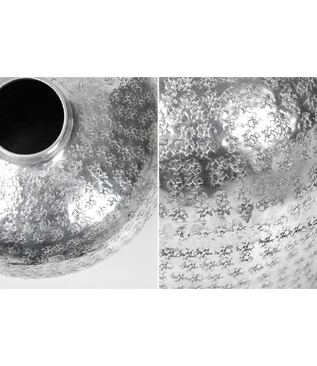 Invicta Interior Elegante vazen set van 2 OOSTERSE 33cm zilver met de hand versierd - 40102