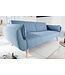 Invicta Interior Design slaapbank DIVANI 220cm lichtblauw bedfunctie 3-zitsbank Scandinavisch design - 40088