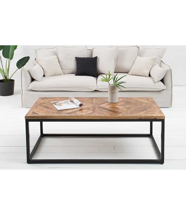 Invicta Interior Massieve salontafel INFINITY HOME 100cm mangohout industrieel design - 40059