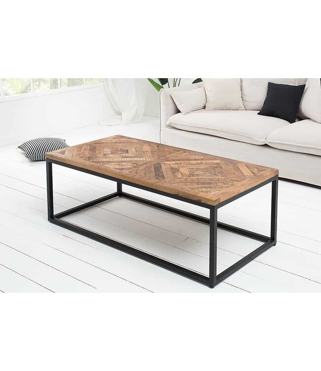 Invicta Interior Massieve salontafel INFINITY HOME 100cm mangohout industrieel design - 40059