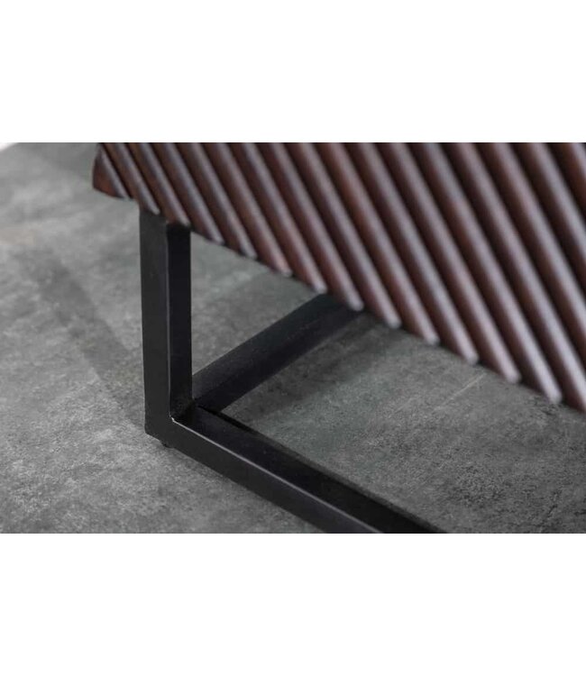 Invicta Interior Massief dressoir CREATIVO 177 cm mangohout, gedetailleerd retro-design aan de voorkant - 40049