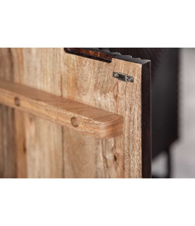 Invicta Interior Massief dressoir CREATIVO 177 cm mangohout, gedetailleerd retro-design aan de voorkant - 40049