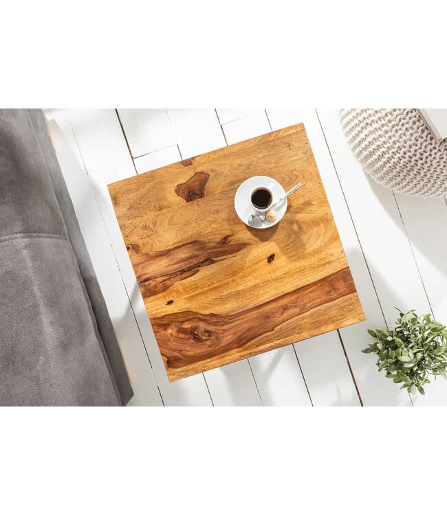 Invicta Interior Handgemaakte bijzettafel SCORPION 45cm Sheesham Hairpin Poten - 39957