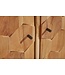 Invicta Interior Massief houten dressoir MYSTIC LIVING 140cm naturel acacia vitrine 3D oppervlak - 39942