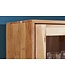 Invicta Interior Massief houten dressoir MYSTIC LIVING 140cm naturel acacia vitrine 3D oppervlak - 39942