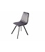 Invicta Interior Retro stoel AMSTERDAM CHAIR donkergrijs fluweel design klassieker - 39920