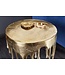Invicta Interior Extravagante bijzettafel LIQUID LINE 50cm goud druppelvormig design metaal aluminium rond - 39882